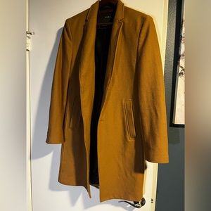 Zara Camel comfort coat size M